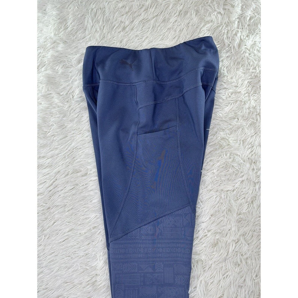 Puma‎ Blue Women’s Activewear Leggings Sport Gym Running Exercise Pants Size S - Picture 9 of 10